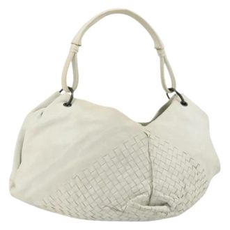 Bottega Veneta Pre-owned Vintage Schoudertas - Dames - Pre-owned - Wit - Maat: ONE Size Leer