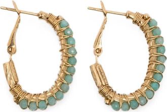 Gas Bijoux Earrings Metallic Creole Lyre