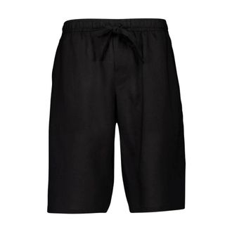 Dolce & Gabbana Black Linen Casual Shorts