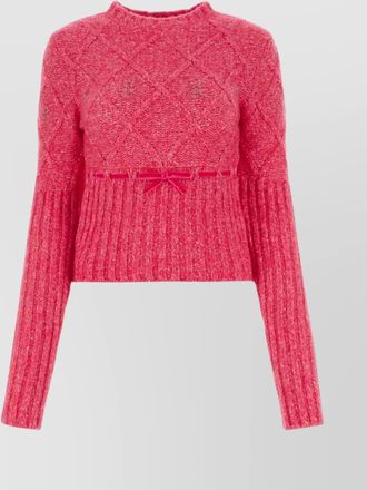 Cormio sweater wool blend diamond pattern