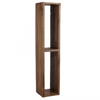 Macabane Estanter&iacute;a rectangular con 2 estantes de madera de teca reciclada