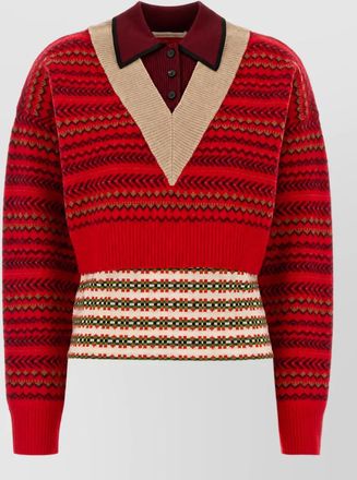 Dries Van Noten embroidered wool sweatshirt