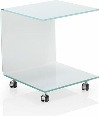 TFT Home Furniture Tavolino con ruote SNAPPY bianco