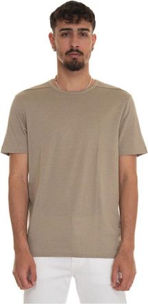 HUGO BOSS P-Tiburt 440 T-shirt met ronde hals en korte mouwen - Heren - T-shirts - Beige - L - Katoen - Tops