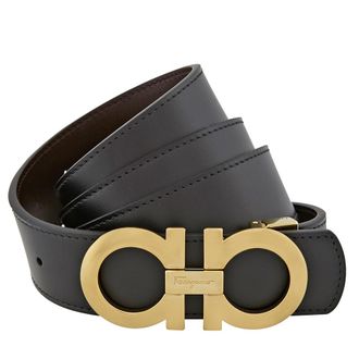 Ferragamo Reversible Leather Gancini Belt, Size 105