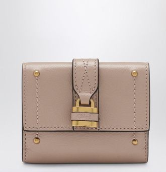 Chlo&eacute; Mini pink Paddington trifold leather wallet