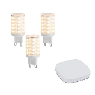 QAZQA Qazqa Juego De 3 Bombillas Led Inteligentes G9 Regulables 2,5 W 250 Lm 2700 K-6500 K Con Zigbee Smart Hub