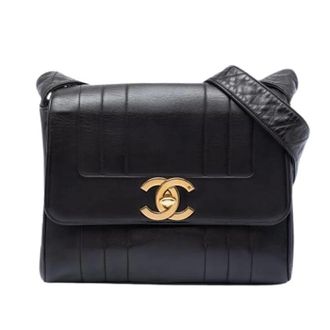Chanel Pre-owned Flap Schoudertas - Dames - Pre-owned - Zwart - Maat: ONE Size Leer