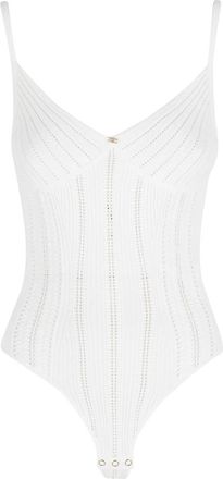 Elisabetta Franchi Body - Dames - Bodies - Wit - L - Tops