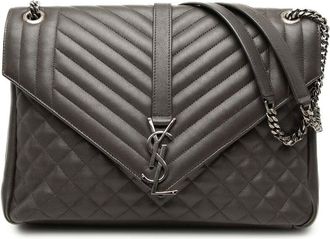 Saint Laurent Pre-owned Saint Laurent Large Triquilt Sheepskin Monogram College Bag Ladies 475QYGICC9OWWXVZ