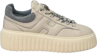 Hogan H-Stripes Allacciata H Lissata - female - Hogan - Sneakers - White - 7 UK - Shoes