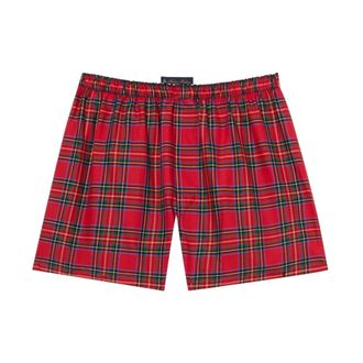 Brooks Brothers Tartan Katoenen Boxershorts - Heren - Onderbroek - Rood - S - Katoen - Ondergoed