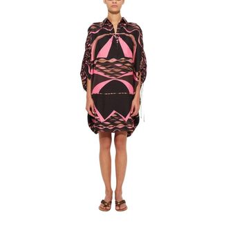 Pucci Dune Print Silk Kaftan - Dames - Jurken - Veelkleurig - Maat: M Zijde