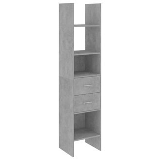 vidaXL Estanter&iacute;a De Madera Contrachapada Gris Hormig&oacute;n 40x35x180 Cm Vidaxl