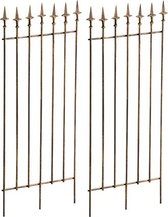 Clp Clp - Set De 2 Rejas Para Jard&iacute;n Elisa Bronce