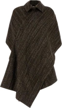Fendi Mantella Cloak in tweed - Marrone