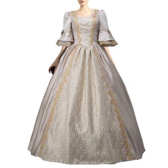 Generic 2023 Victorian Renaissance Dress for Women Plus Size P Rose Gold