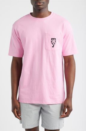 Boardies Clara Palm Pocket T-Shirt in Pink at Nordstrom, Size Xx-Large