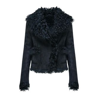 VSP Filipa Shearling Jacket - Jackets - Mujer - Negro - L