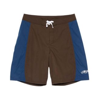St&uuml;ssy Beachwear, male, Brown, Size: W32 Shorts