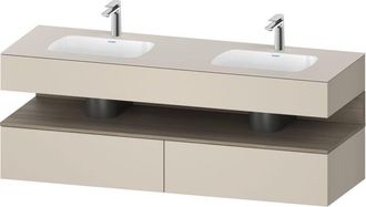 Duravit Qatego Lavabo Encastrado Con Base De Lavabo Consola, - Duravit