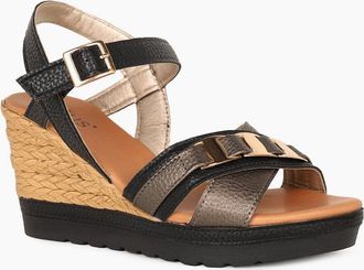 Lotus Womens Tassere Womens Espadrille Sandals - Black - Size: 6