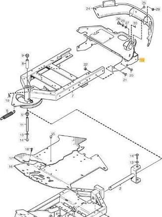 STIGA Sports Soporte Dep&oacute;sito De Combustible Original Stiga - 1134-5944-01