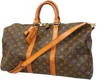 Louis Vuitton Vintage, unisex, Bruin, ONE Size, Pre-owned Weekendtas