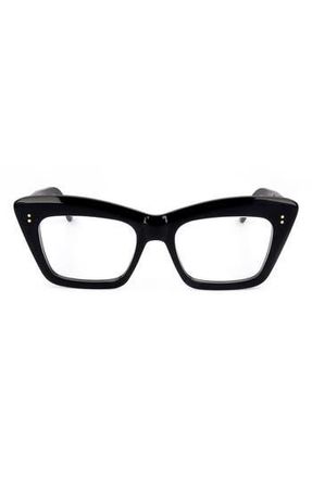 Retro Superfuture 54mm Cat Eye Optical Glasses in Black at Nordstrom Rack