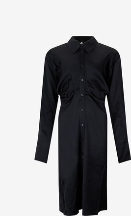 Toteme Midi-Satinhemd mit Fledermaus&auml;rmeln Slouch