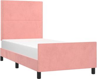 vidaXL Estructura De Cama Sin Colch&oacute;n Terciopelo Rosa 80x200 Cm Vidaxl