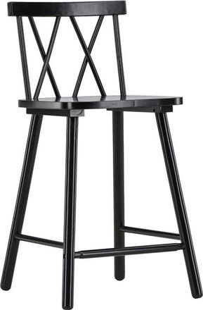 VE DESIGN Massivholz Barstuhl Moll&ouml;str&ouml;m - Schwarz