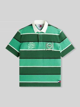 Tommy Jeans Regular Fit Poloshirt aus reiner Baumwolle in Gruen, Gr&ouml;&szlig;e XXL