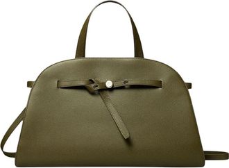 Tory Burch Green Romy Large Satchel