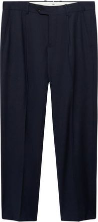 Mango Slim Fit Virgin Wool Dress Pants in Dark Navy at Nordstrom, Size 34