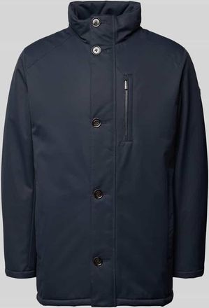Bugatti Regular Fit Parka mit Stehkragen in Marine, Größe 48