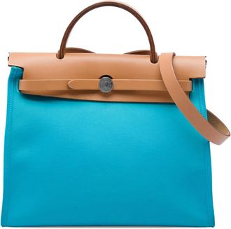 Herm&egrave;s Pre-owned Hermes Toile Verso Herbag Zip 31 Satchel Unisex ESKVAB17RTTMGC3W