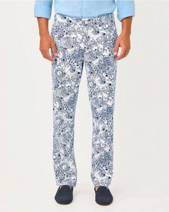 Lilly Pulitzer Stuff Mizner Stretch Pant In Starlight Navy Zoology