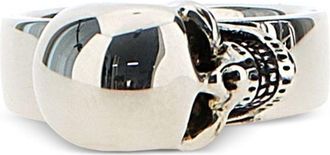Alexander McQueen The Side Skull ring - Silver