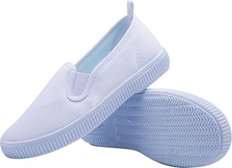 Generic Toddler Girl Shoes Flat Shoes Bao Head One Foot Off Girl Canvas Shoes Baby Soft Sole Casual Shoes Fashion Unisex Kids Running Shoes Girls (A, 11.5 Lit