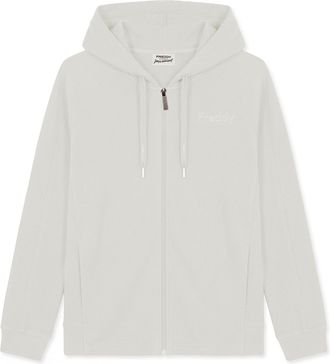 Freddy Felpa boxy cropped donna con zip e cappuccio