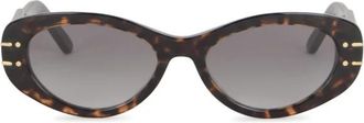 Dior Signature B8U Acetaat Ovaal Zonnebril - Dames - Zonnebrillen - Veelkleurig - ONE Size - Accessoires
