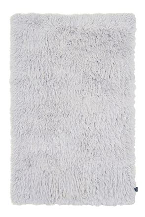 Tom Tailor Alfombra shaggy tejida a mano en lana virgen gris 180x250 cm