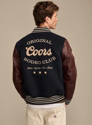 Lucky Brand Mens Coors Varsity Jacket