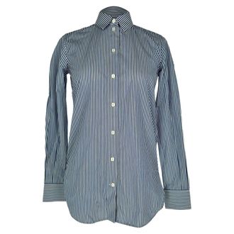 Celine Celine Classic gestreept overhemd van blauw katoen