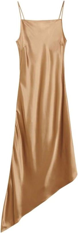 Kleedjes, Dames, Bruin, S, Polyester, Leviana Midi Jurk