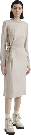 PESERICO S02339 A3204 A44 Dress - Dames - Casual kleedjes - Beige - L - Kleedjes