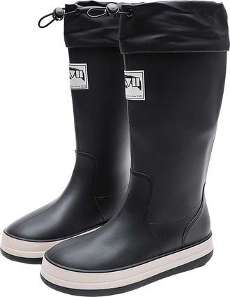 Generic DFSDJEUW wide fit wellies women WomenS Welliess Womens Rain Long Casual Shoes Short Ankle Boots Outdoor Mens Casual Shoes Waterproof Wide Fit Ankle Bo