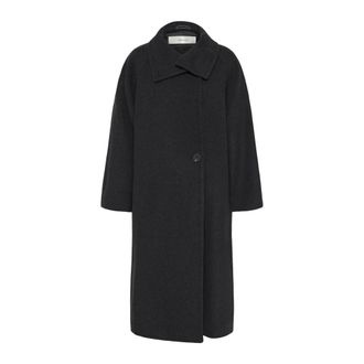 Inwear Jassen, Dames, Zwart, XL, Leer, Thora IW Collar Coat R