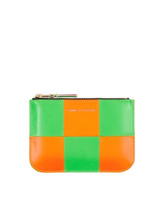Comme Des Garçons Fluo Square Zip Pouch Multicolor